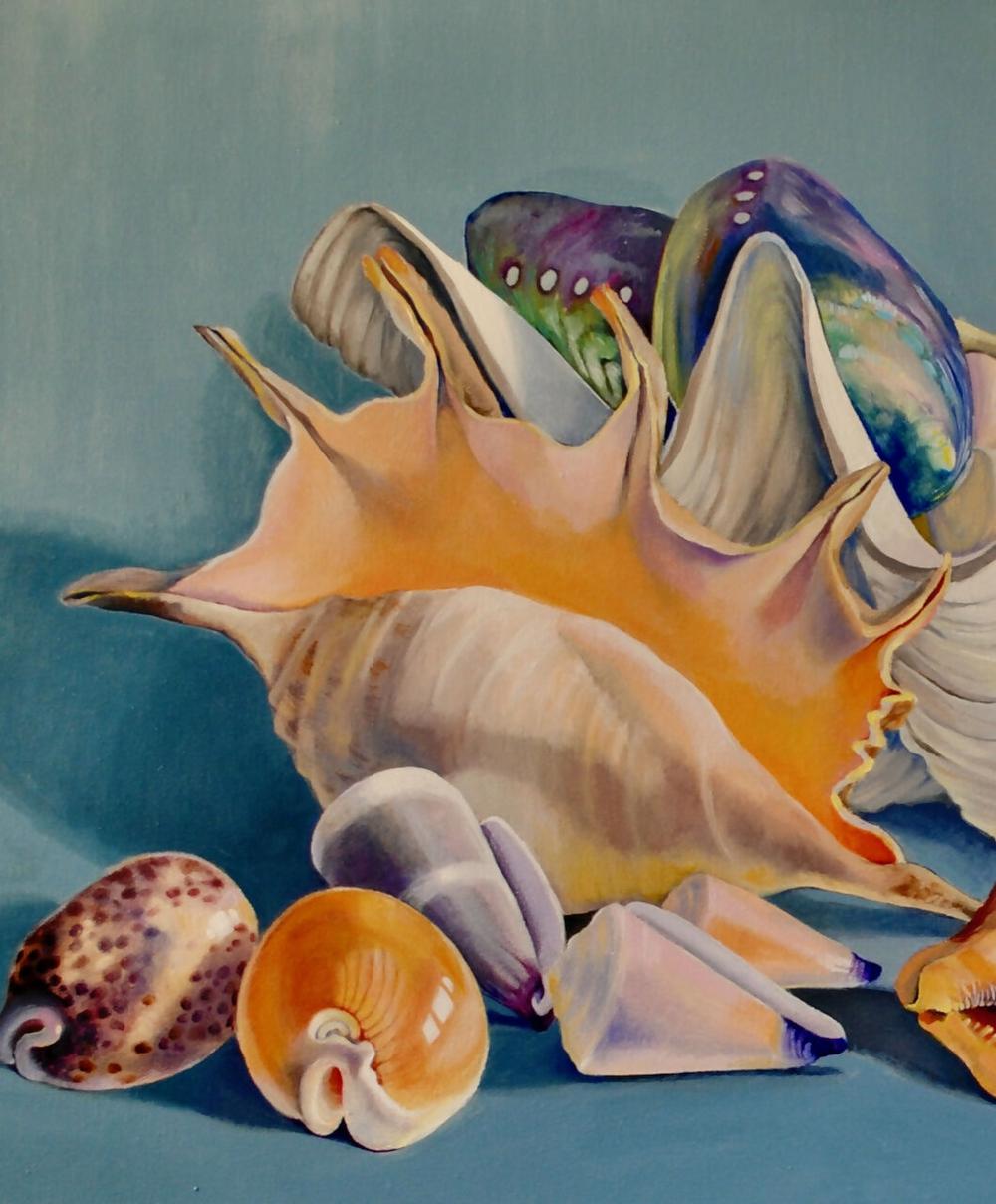 Treasures Of The South Pacific-by-Carol Forbes Croad-original art-Gioia