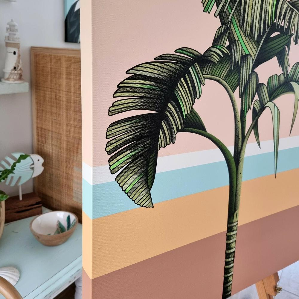 Tropic #3, Original Hand-Painted Canvas By Michelle Jirsensky-by-Michelle Jirsensky-original art-Gioia