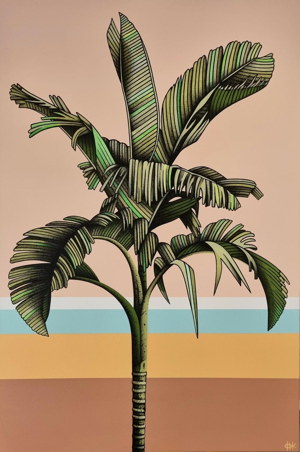 Tropic #3, Original Hand-Painted Canvas By Michelle Jirsensky-by-Michelle Jirsensky-original art-Gioia