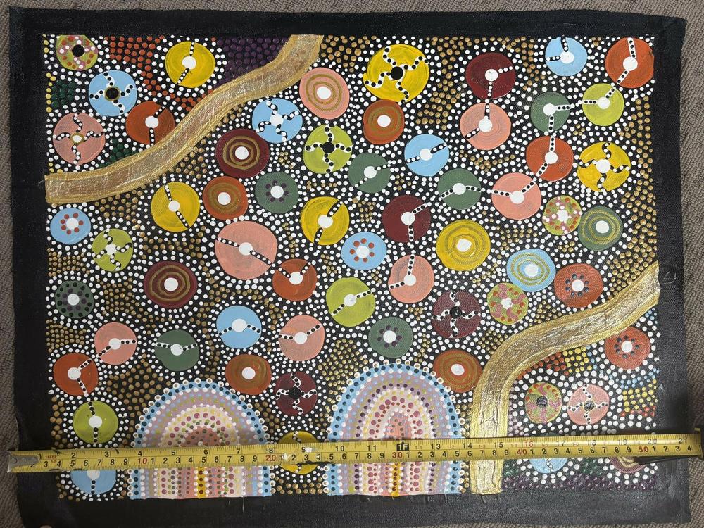 Two Sisters Under The Night Sky, Original Hand-Painted Canvas By Tahni Derbin , By Tahni Derbin-by-Tahni Derbin-original art-Gioia