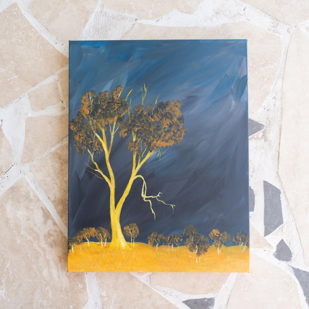 Under Rainbow Light-by-Carolyn Brennan-Tucker-original art-Gioia