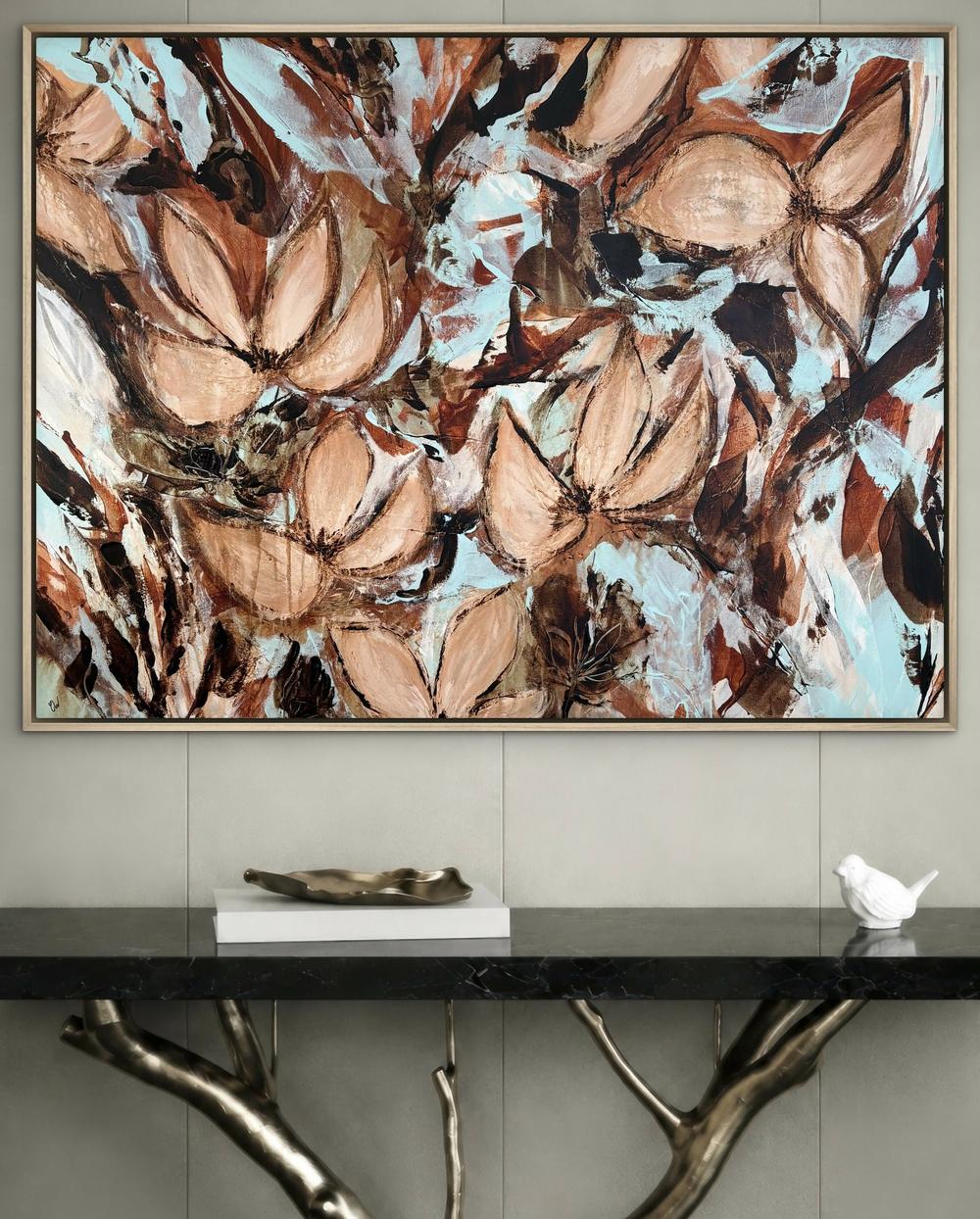 Untamed Botanical Reverie-by-Carrie Welsh-original art-Gioia