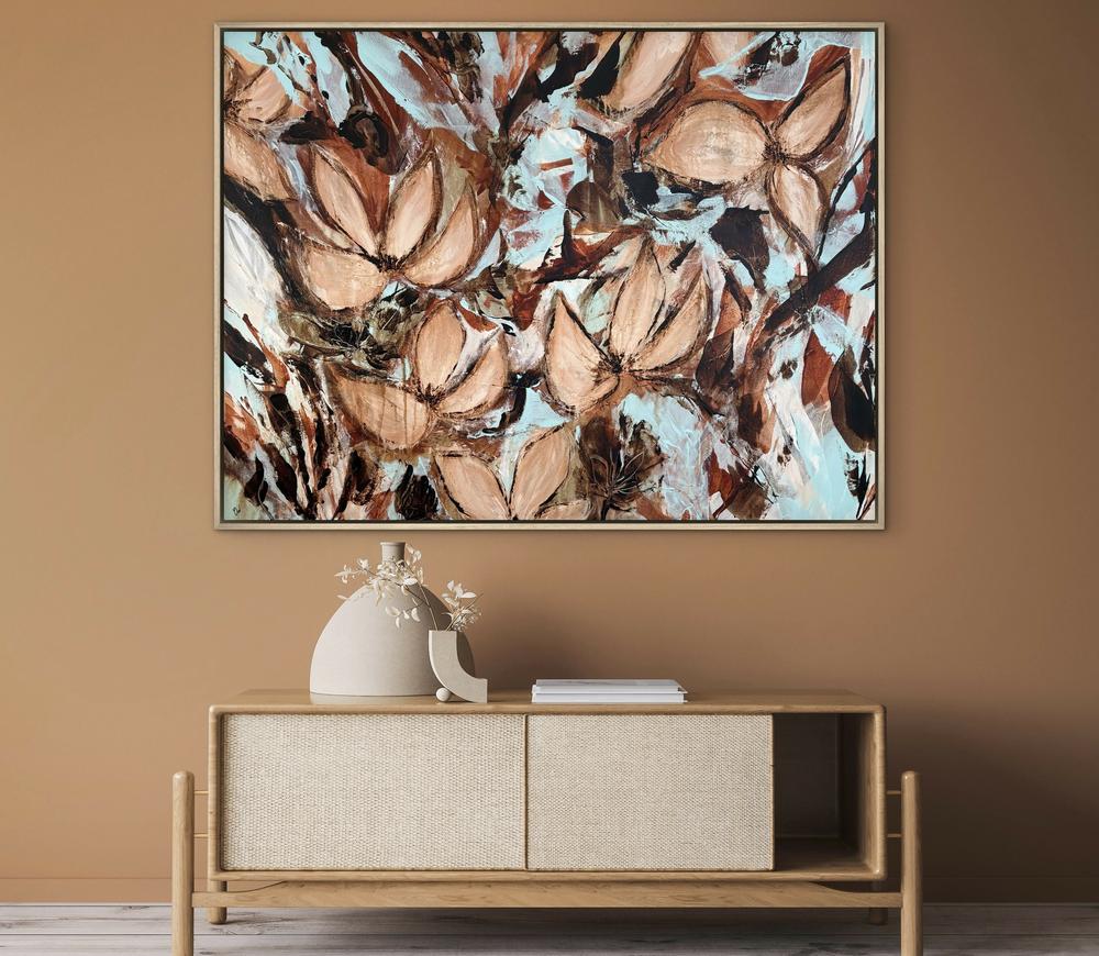 Untamed Botanical Reverie-by-Carrie Welsh-original art-Gioia