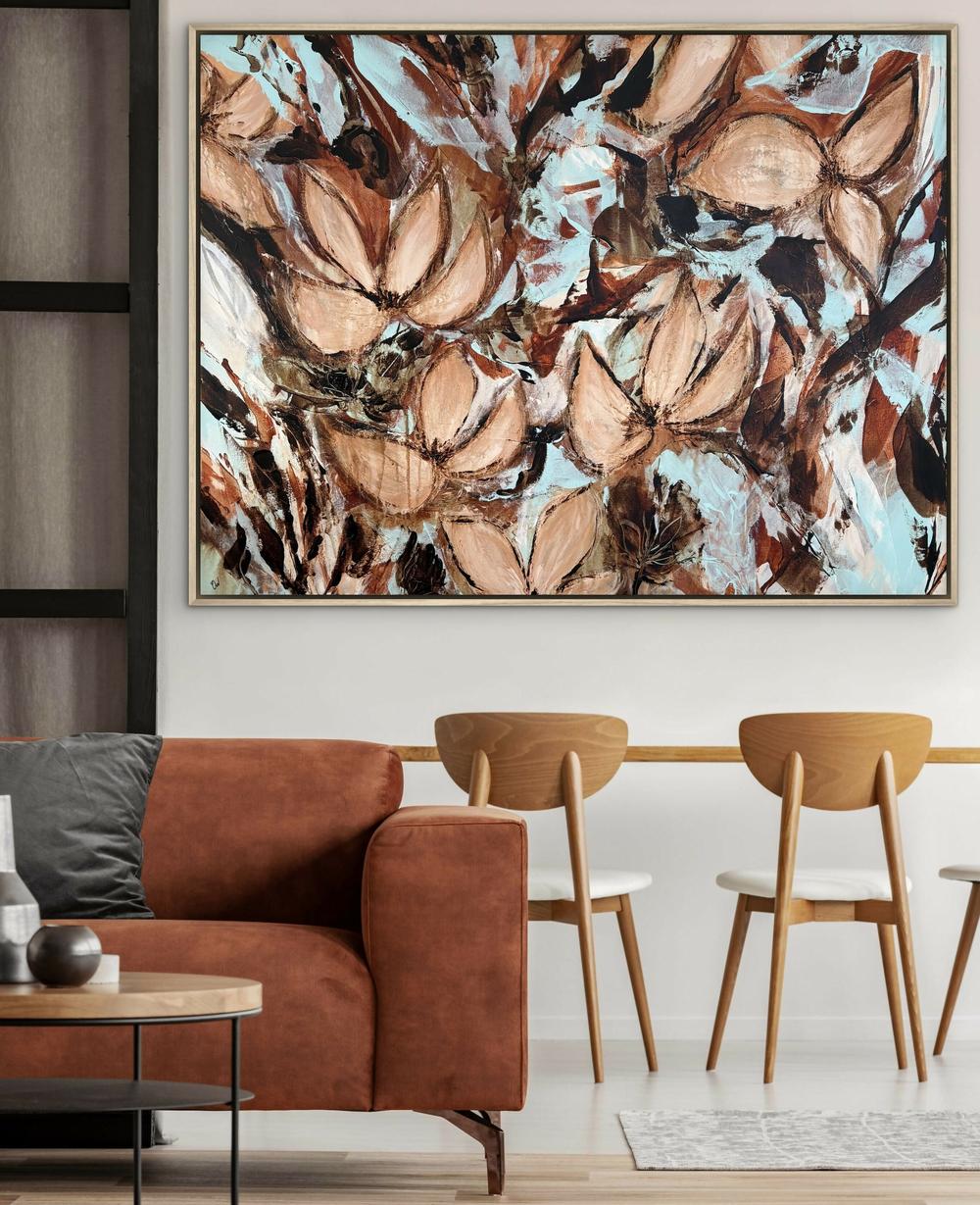 Untamed Botanical Reverie-by-Carrie Welsh-original art-Gioia