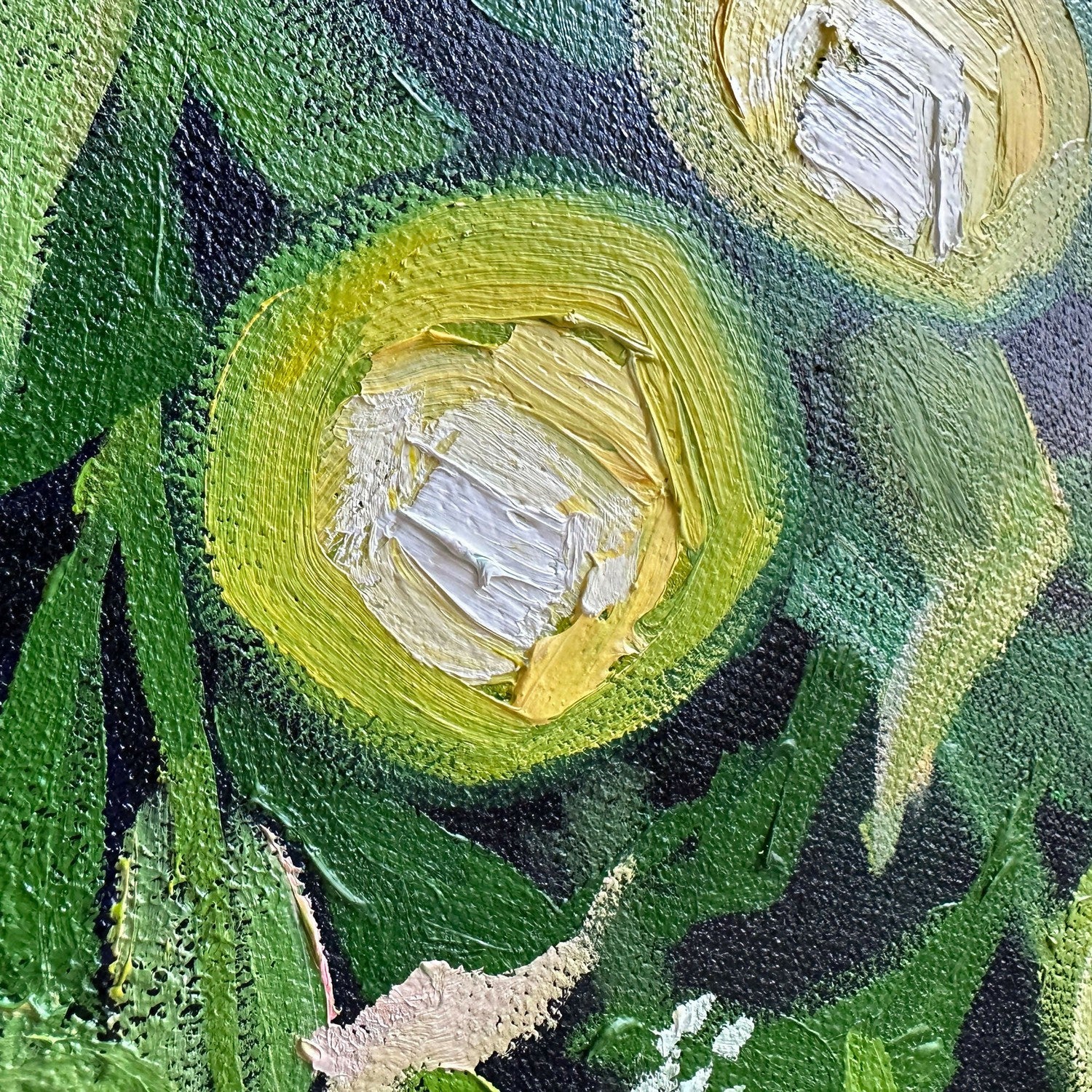 Lemon Garden, Original Hand-Painted Canvas By Ekaterina Prisich