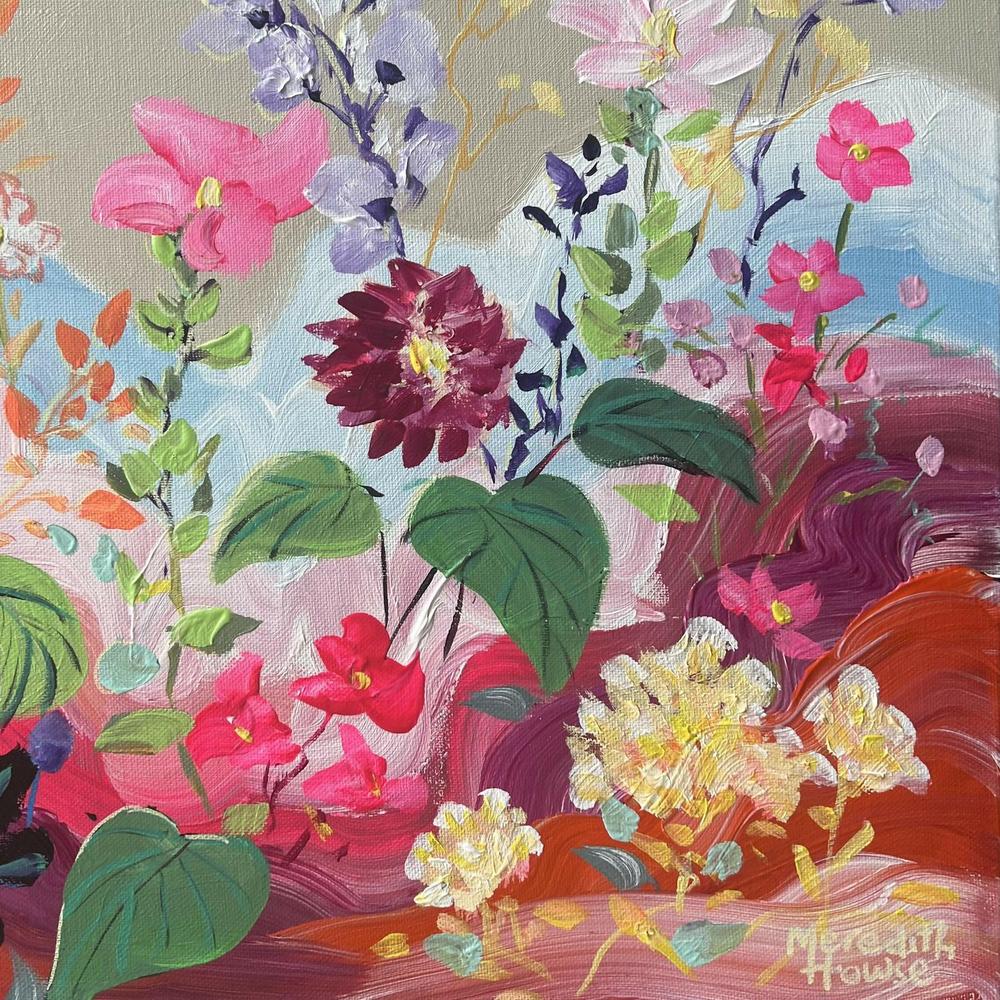 Vibrant Vintage. Original hand-painted artwork by Meredith Howse.-by-Meredith Howse-original art-Gioia