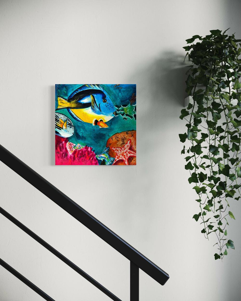 Vivid Waters , Original Artwork-by-Emily Birdsey Fine Art-original art-Gioia