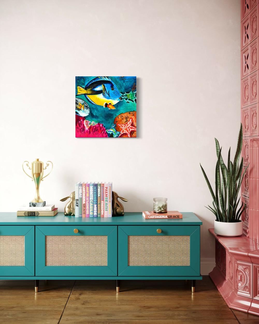 Vivid Waters , Original Artwork-by-Emily Birdsey Fine Art-original art-Gioia