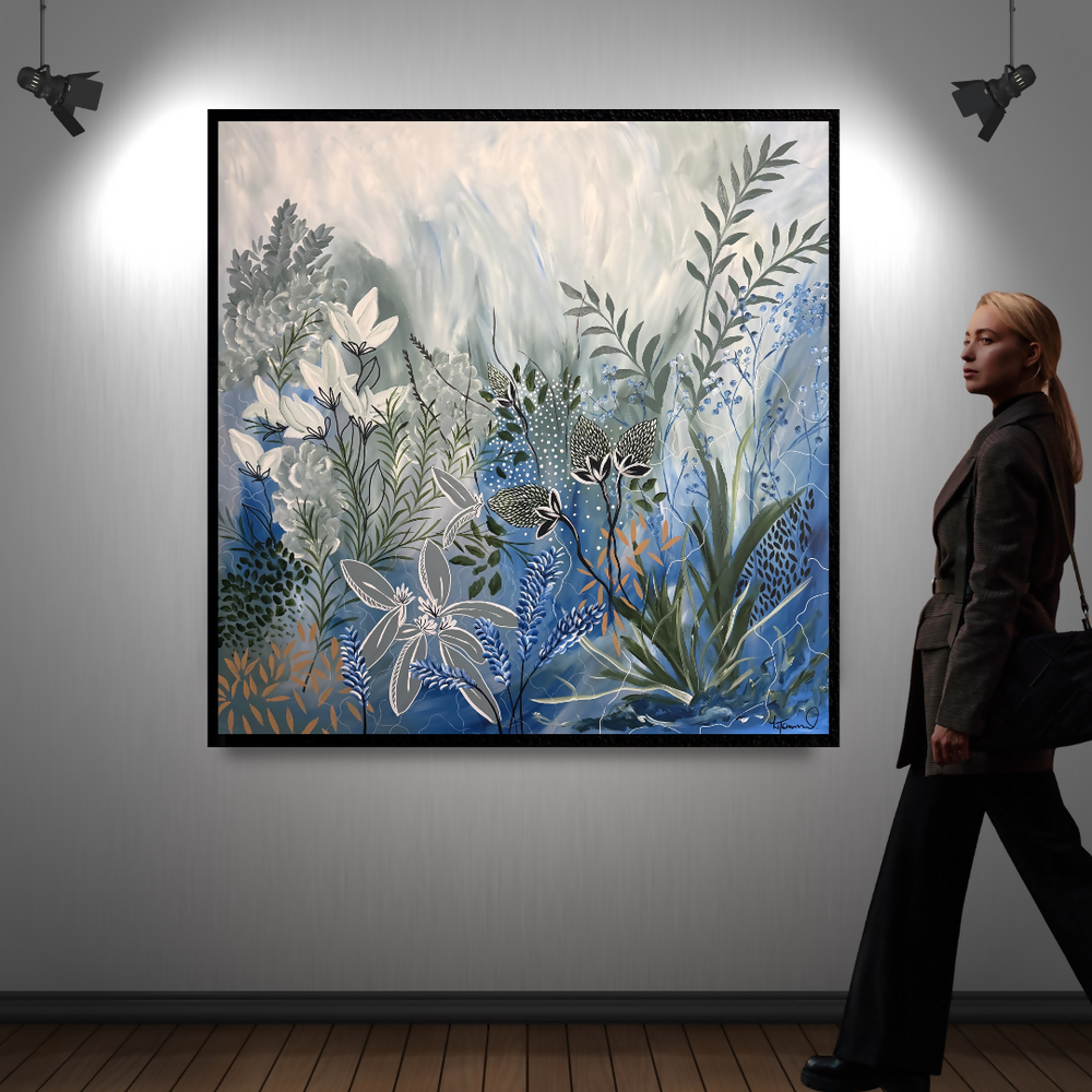 WHISPERS OF BLUE-by-Lyn Townsend Art-original art-Gioia