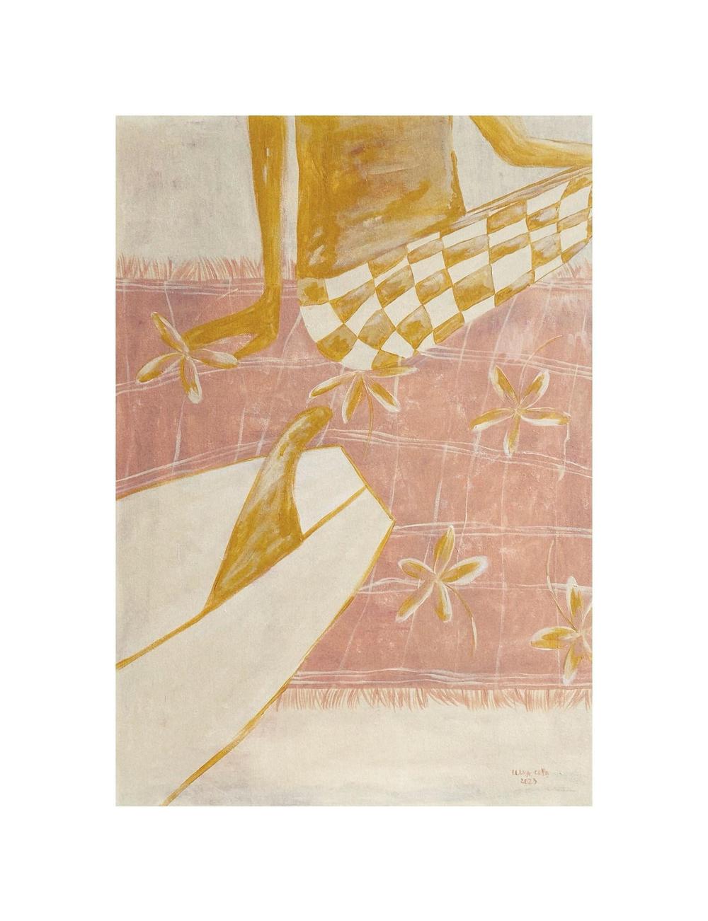 Wait A Moment, Original Hand-Painted Canvas By Elena Grib-by-Elena Grib-original art-Gioia