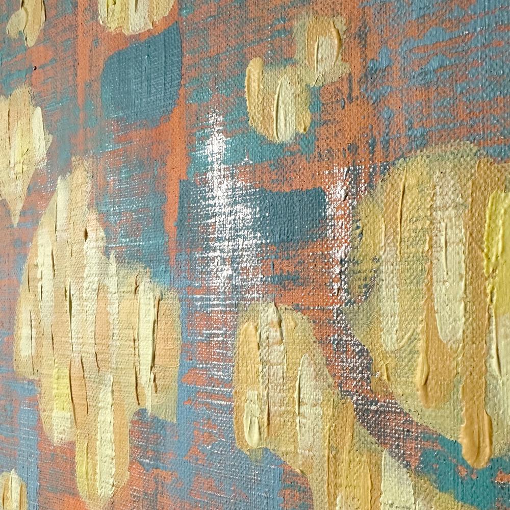 Warm Sunset in the Oriental Forest - Original Painting-by-Ekaterina Prisich-original art-Gioia