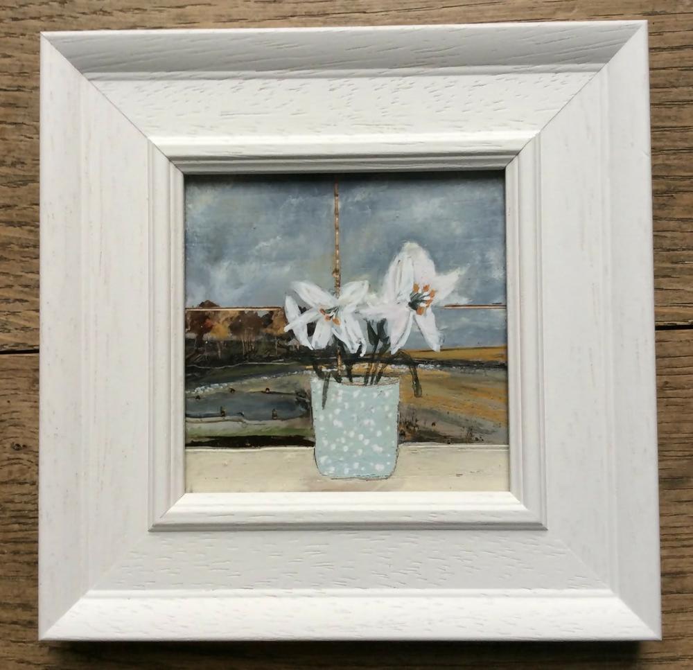 Watching the Storm clouds gather , Original Artwork-by-Louise O’Hara-original art-Gioia