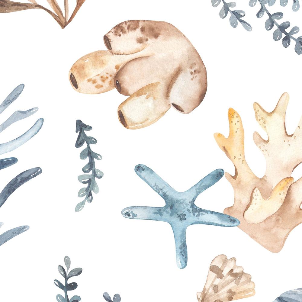Watercolor Underwater Life-wallpaper-eco-friendly-easy-removal-Gioia Wall Art-4