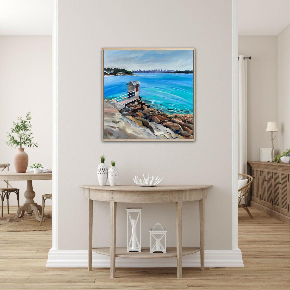 Watsons Bay, Original Hand-Painted Canvas By Meredith Howse-by-Meredith Howse-original art-Gioia