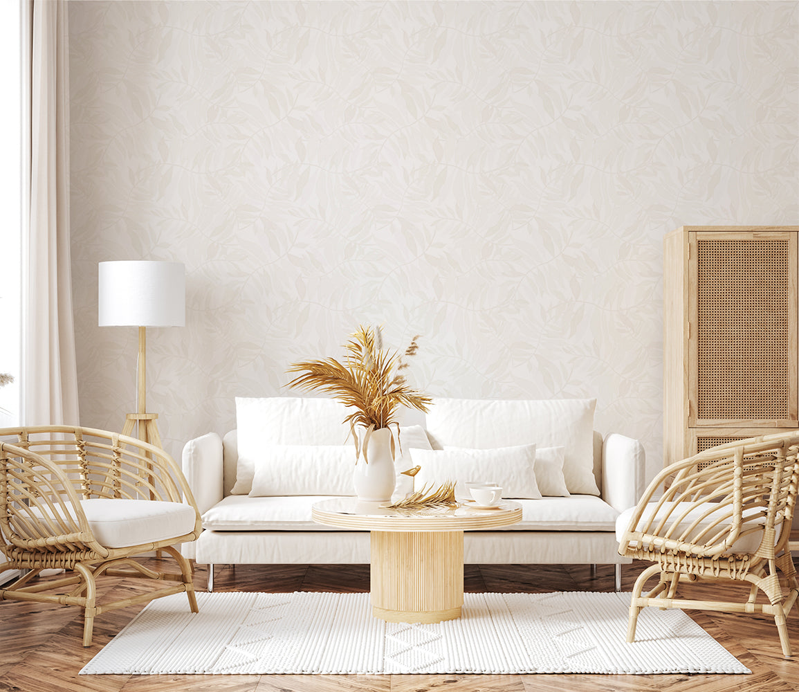 Wavy Leaf, Style B, Wallpaper