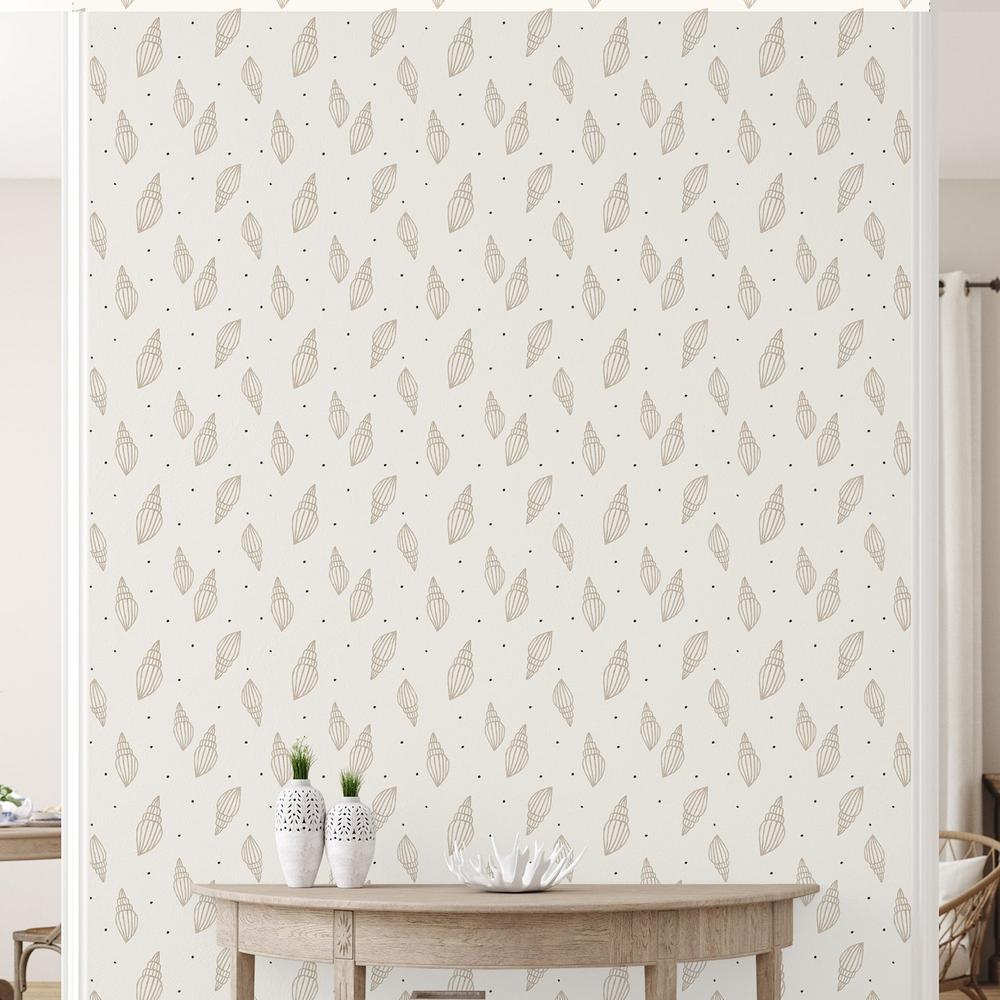Wentletrap Seashells-wallpaper-eco-friendly-easy-removal-Gioia Wall Art-2