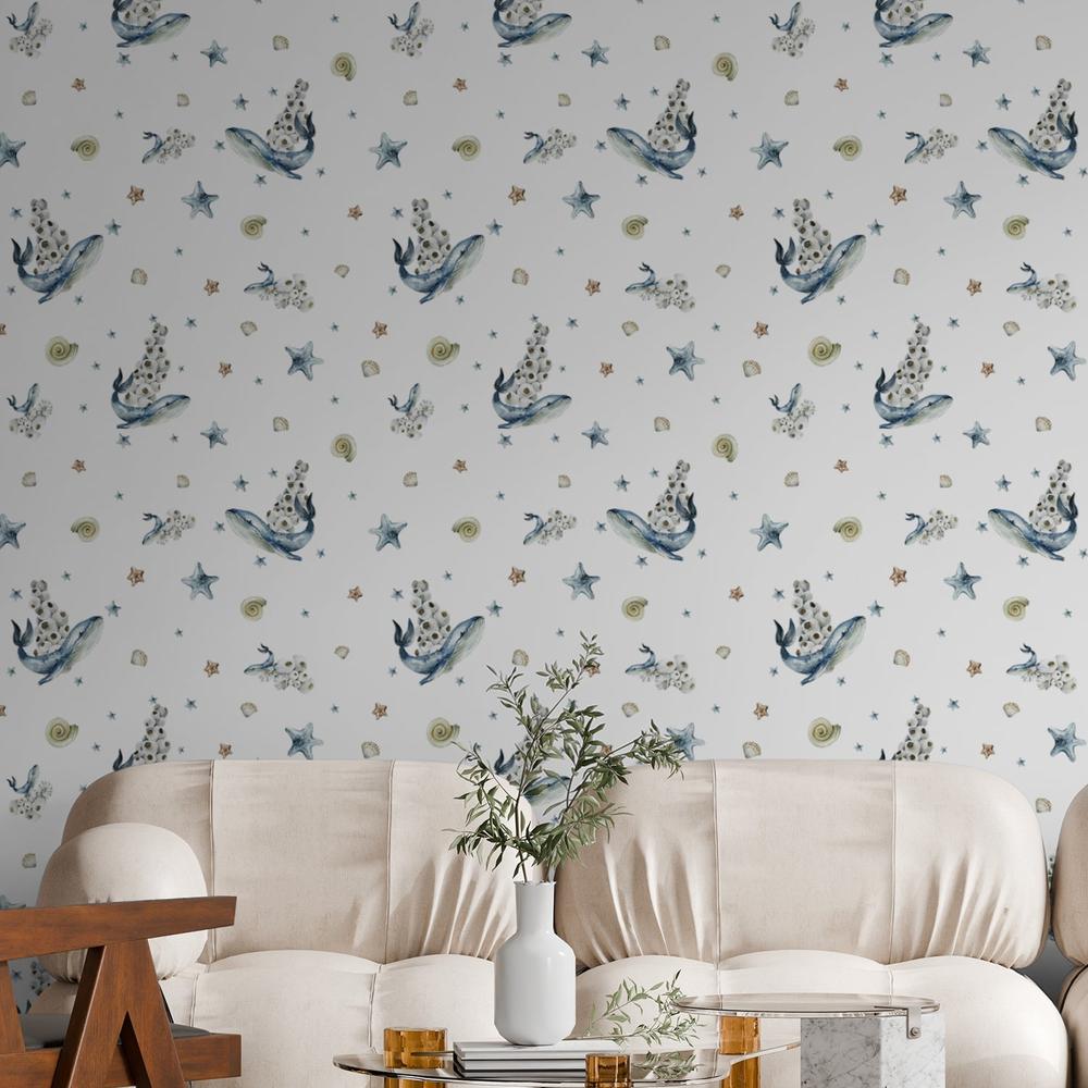 Whales-wallpaper-eco-friendly-easy-removal-Gioia Wall Art-2