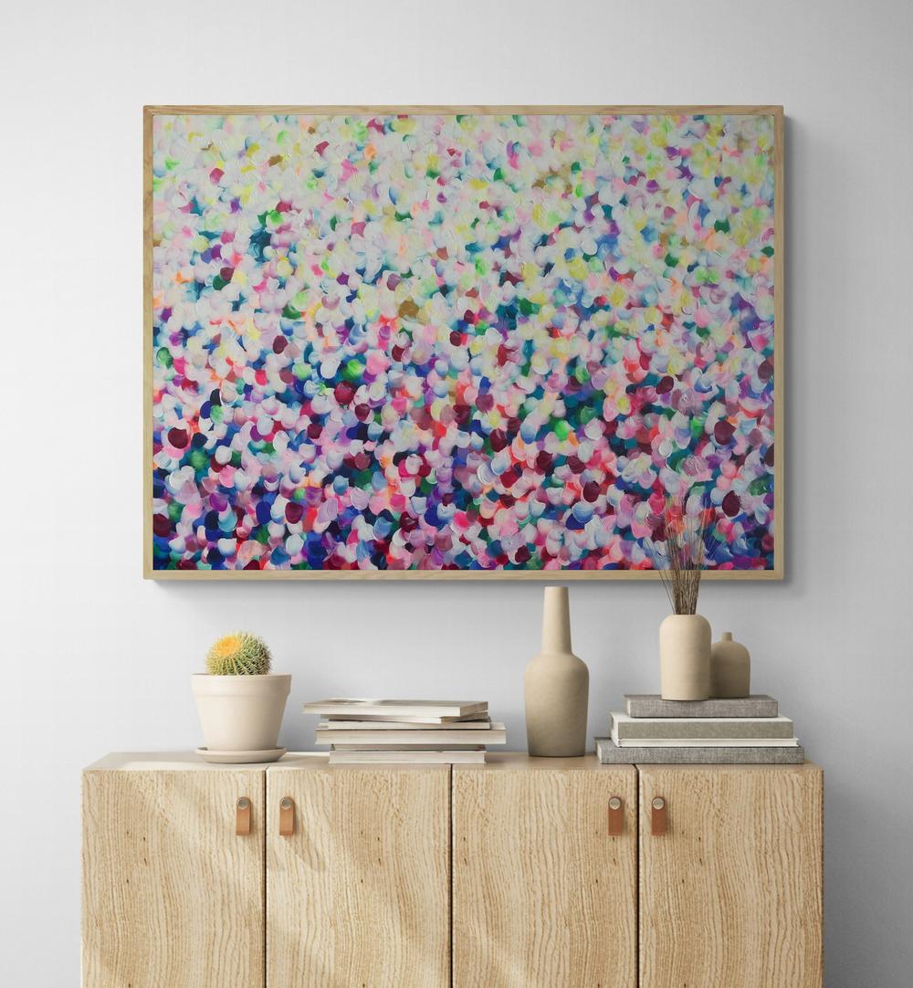 Where Petals Gather Together , Original Artwork-by-Katherine Spiller-original art-Gioia