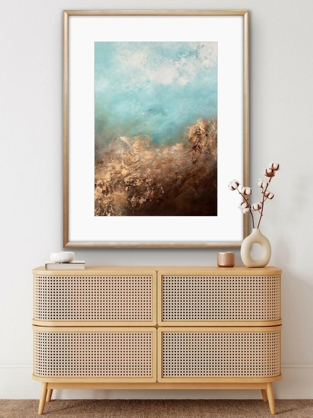 Whispers In Gold-by-Carrie Welsh-original art-Gioia