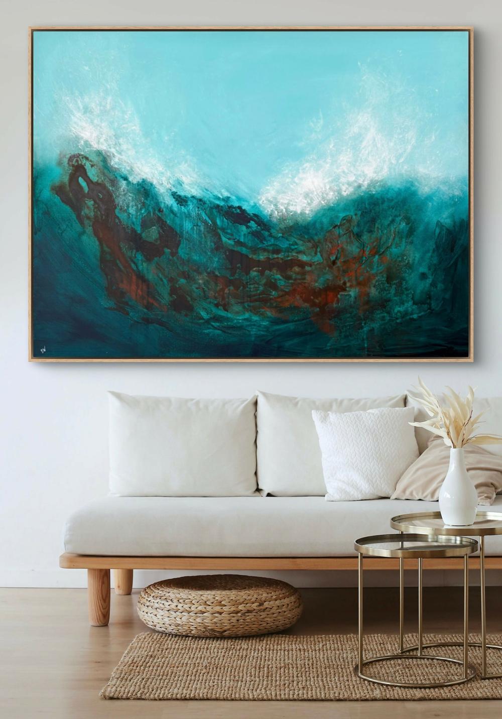 Wild Sea-by-Carrie Welsh-original art-Gioia