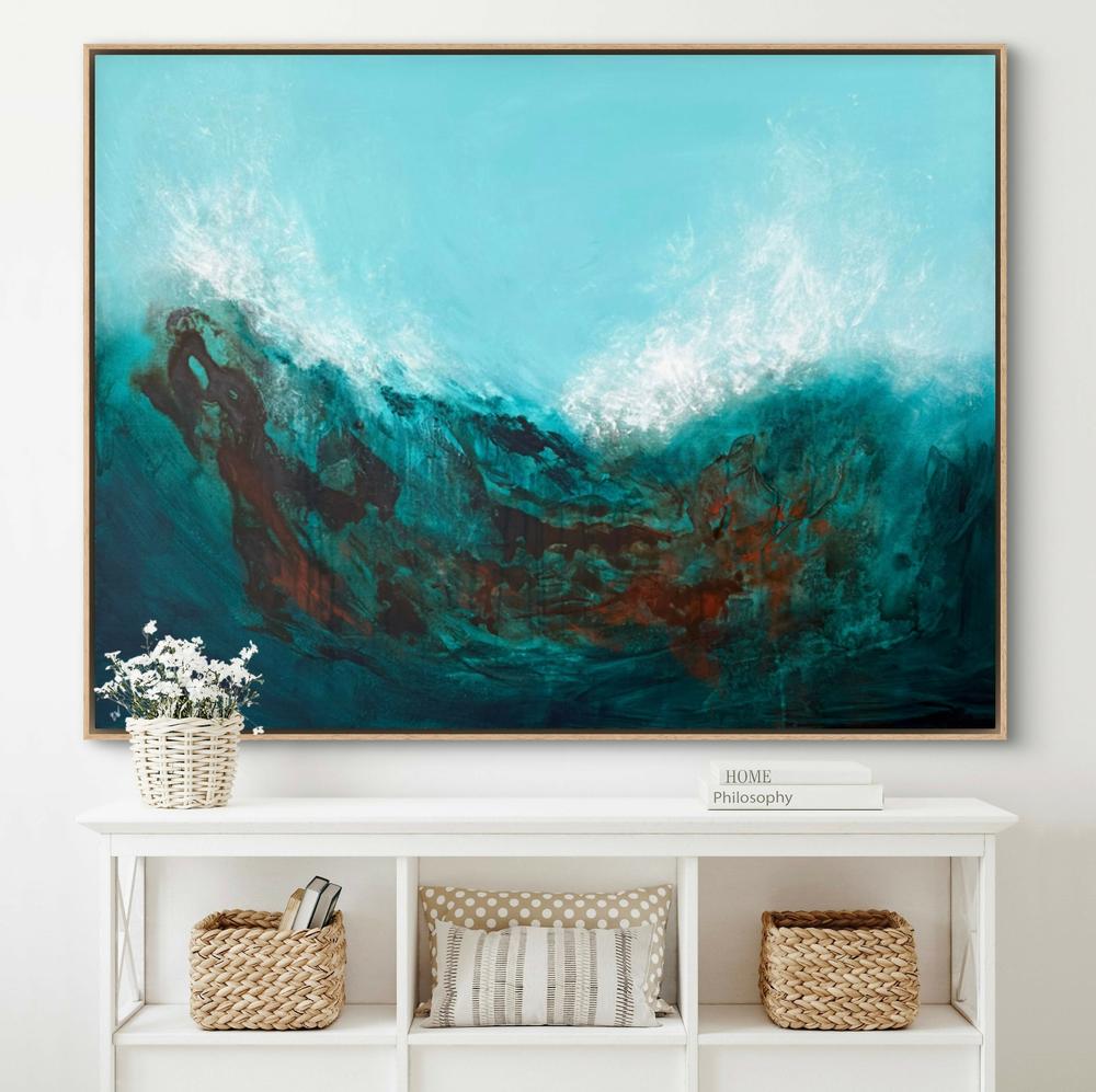 Wild Sea-by-Carrie Welsh-original art-Gioia