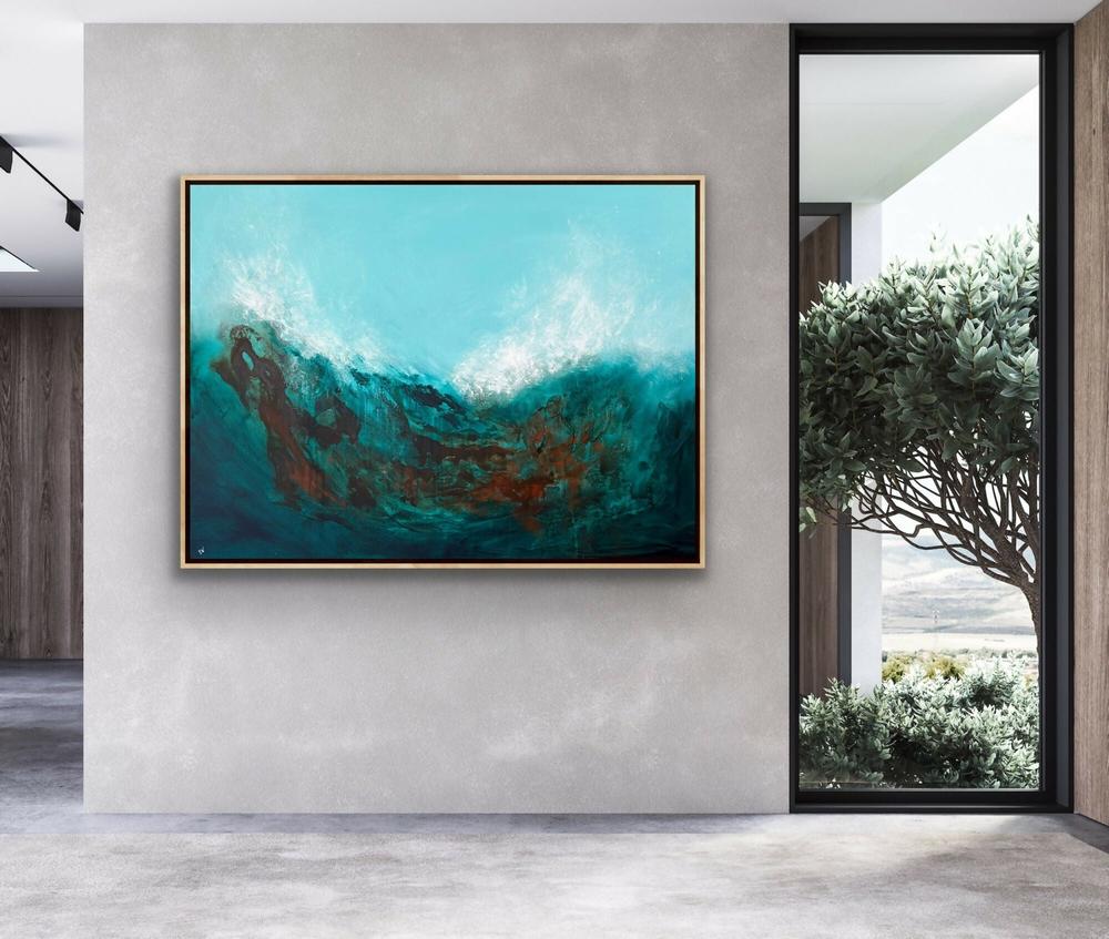 Wild Sea-by-Carrie Welsh-original art-Gioia