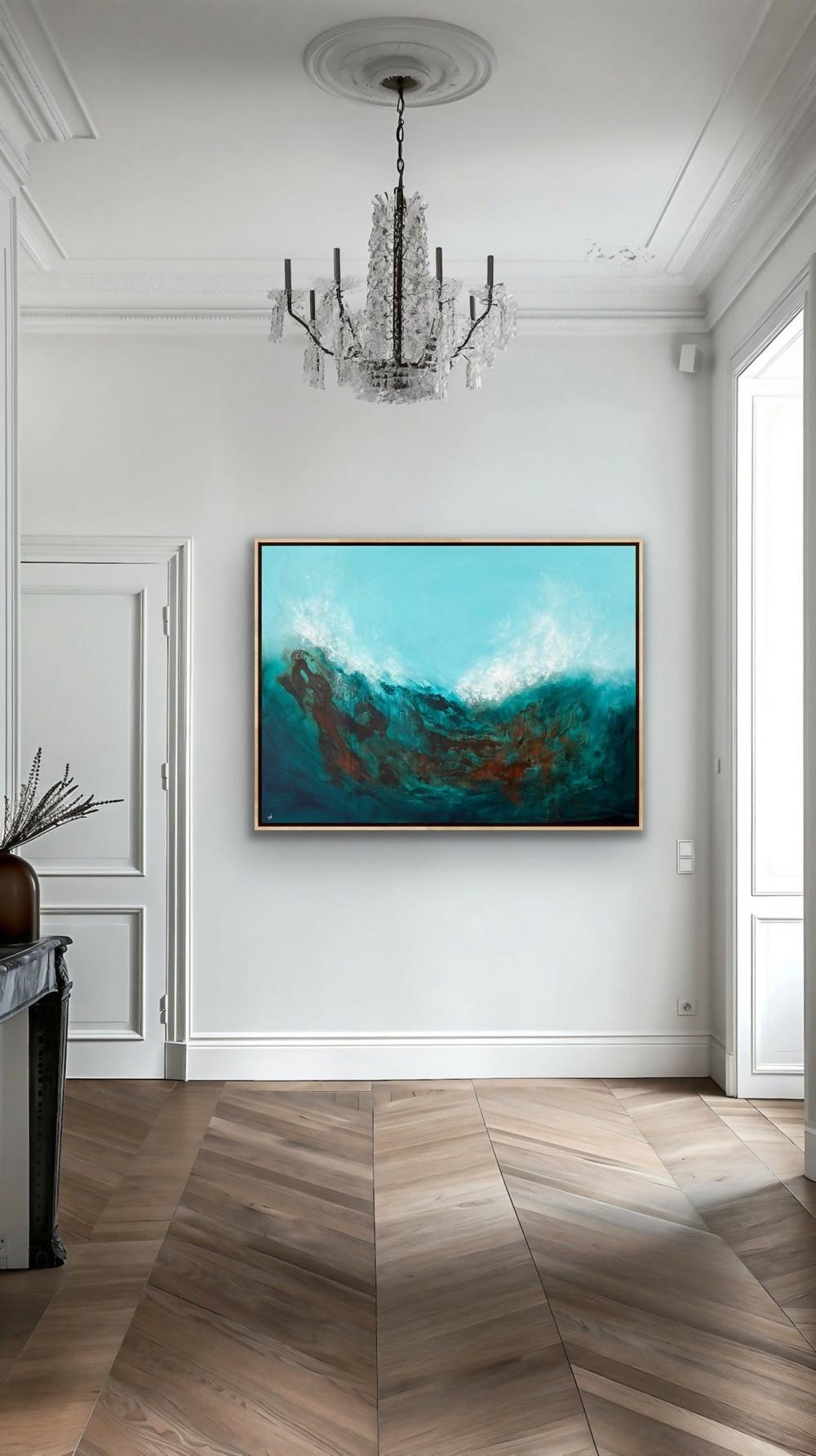 Wild Sea-by-Carrie Welsh-original art-Gioia