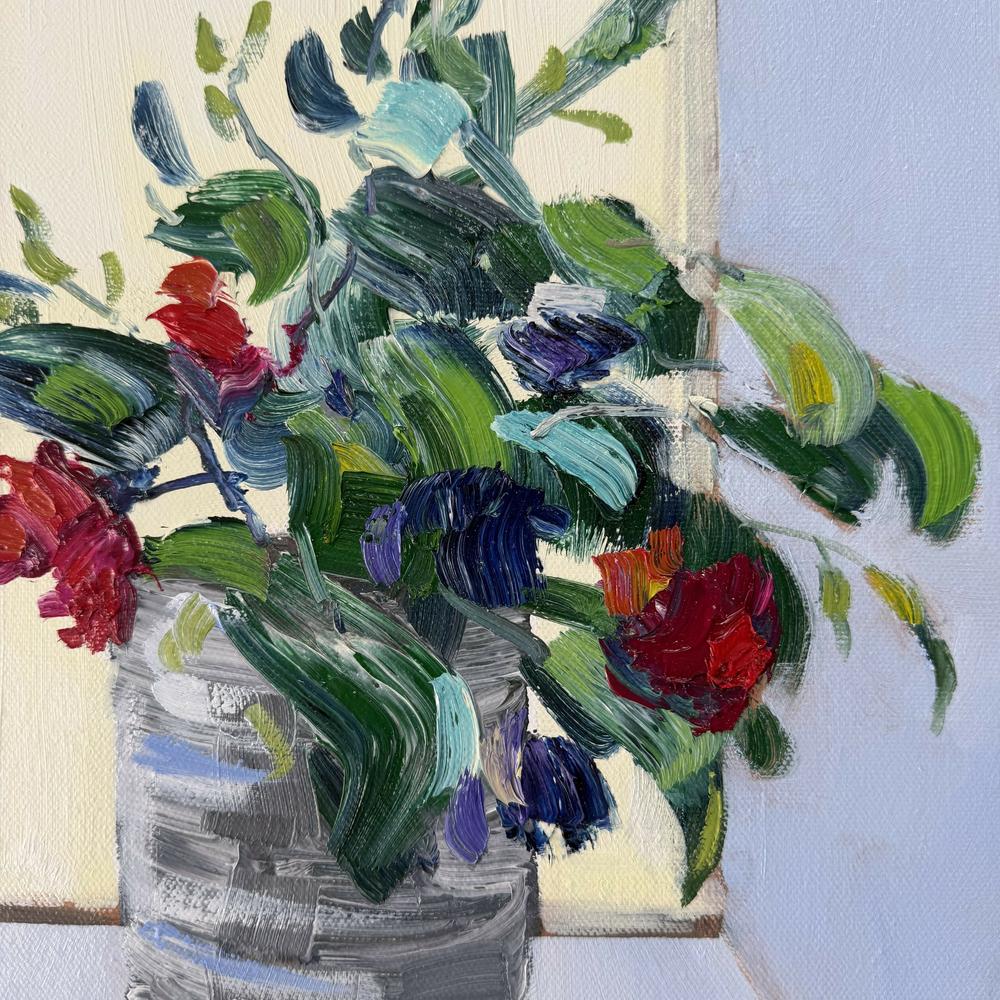 Windowsill in Cornwall , Original Artwork-by-Meredith Howse-original art-Gioia