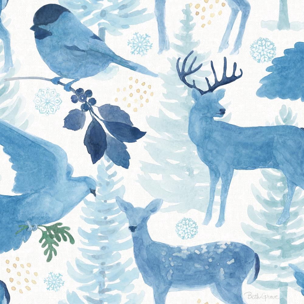 Winter Sparkle Pattern IIIA-wallpaper-eco-friendly-easy-removal-Beth Grove-1
