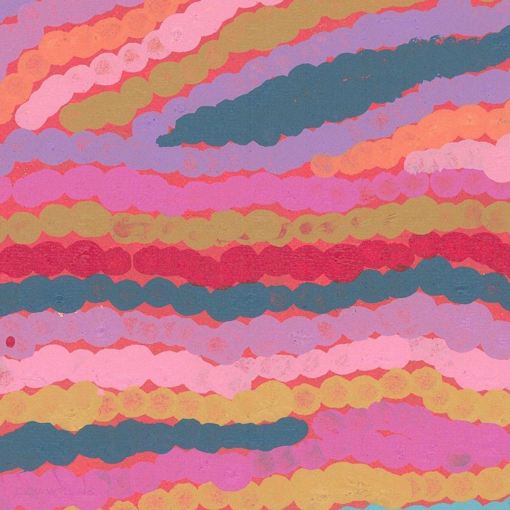 Worm Dreaming, Acrylic on Canvas, 94x100cm, By Khatija Possum , Original Artwork-by-Khatija Possum-original art-Gioia