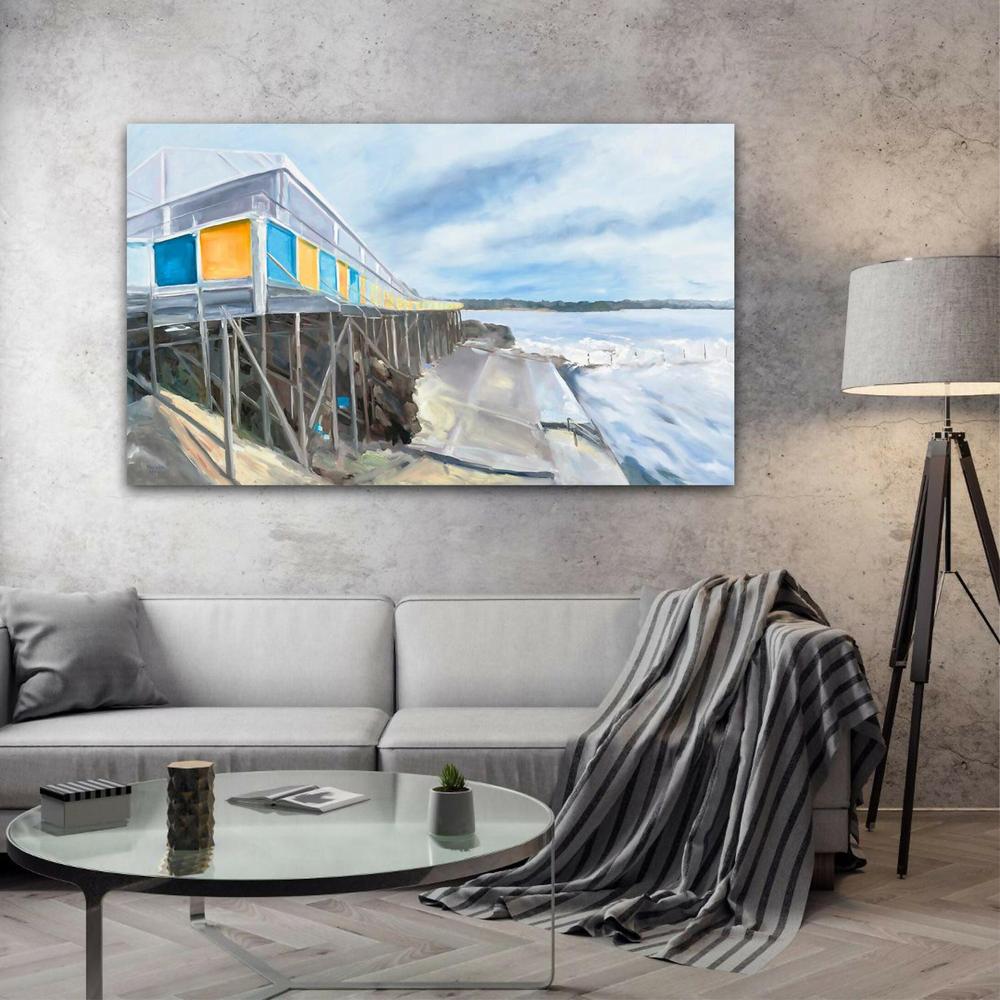 Wylie's At Coogee, Original Hand-Painted Canvas By Meredith Howse-by-Meredith Howse-original art-Gioia