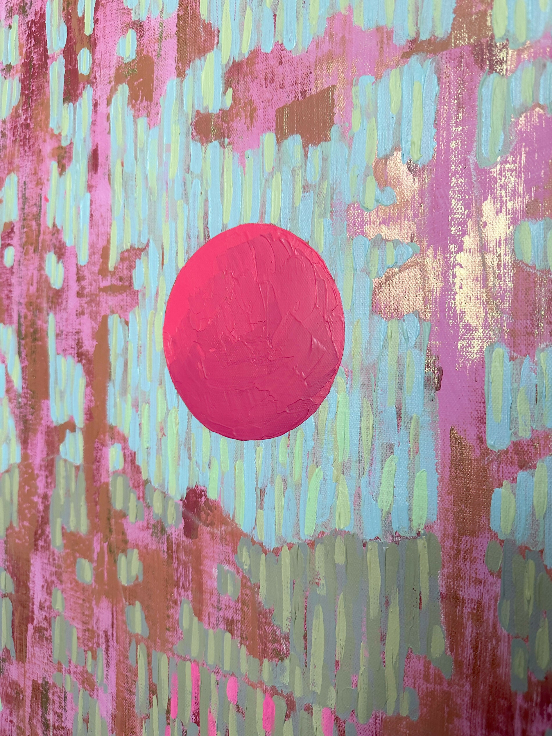 Rose-Azure Sunset - Original Painting