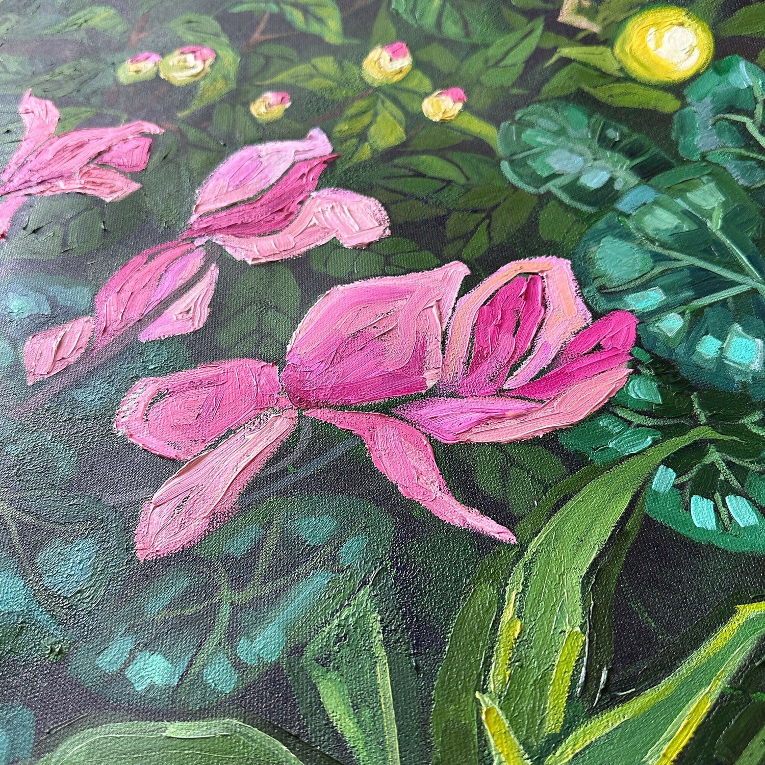 Lemon Garden, Original Hand-Painted Canvas By Ekaterina Prisich