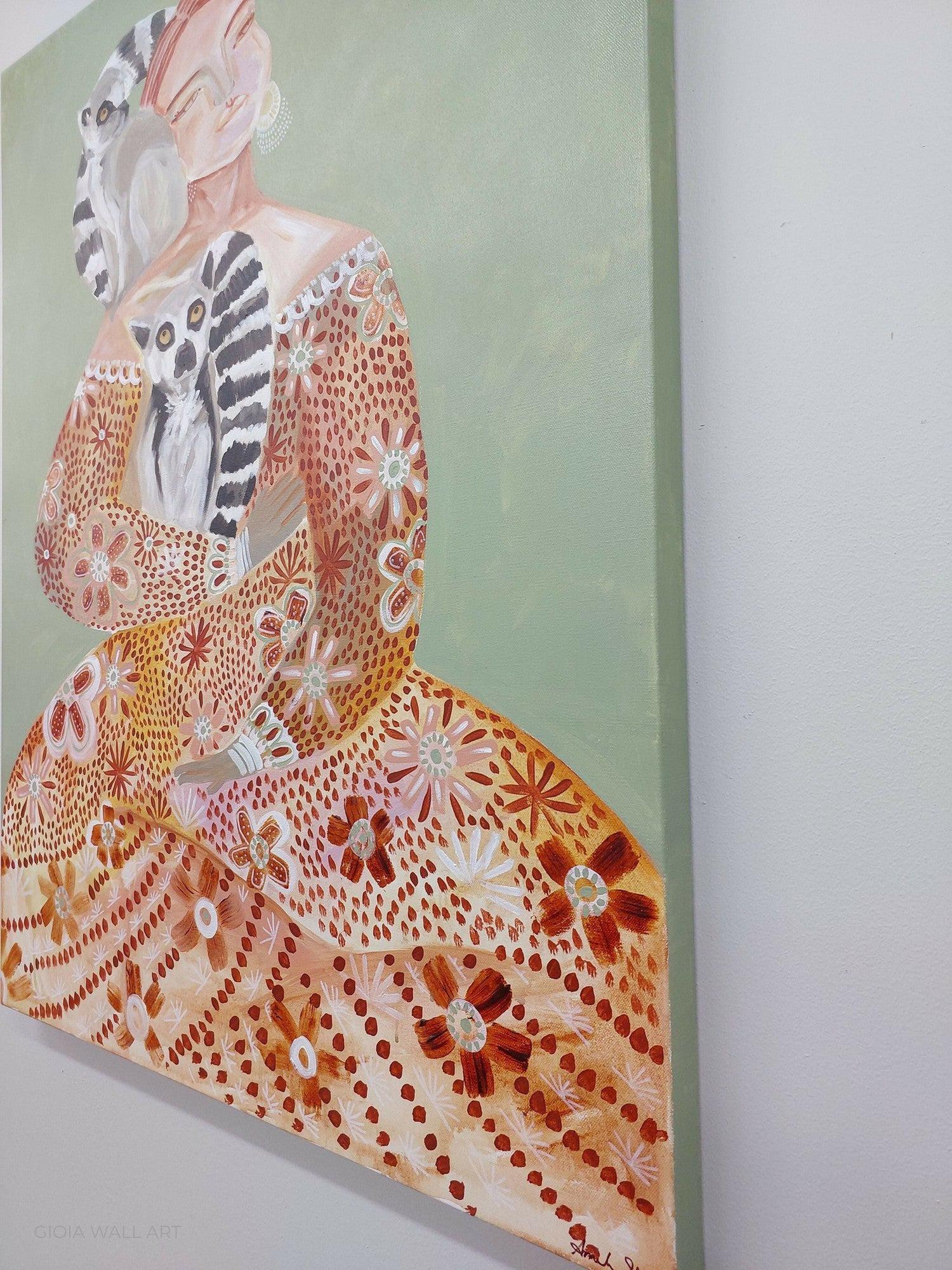 Leah Acrylic On Canvas 76X101Cm By Amanda Skye Original Artwork