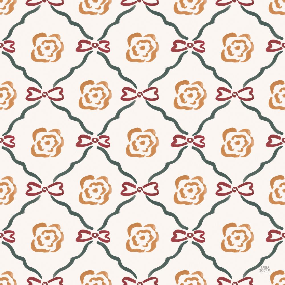 Yuletide Greetings Pattern XA-wallpaper-eco-friendly-easy-removal-Laura Marshall-1