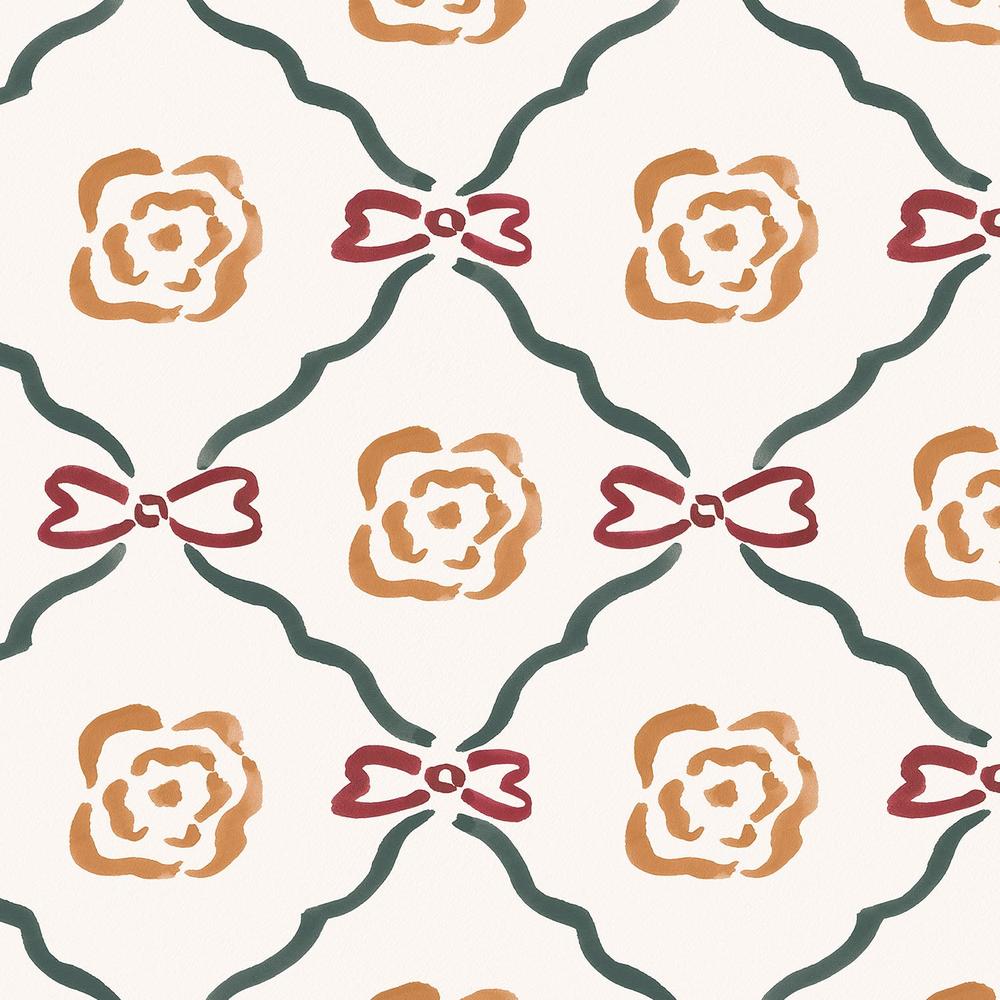 Yuletide Greetings Pattern XA-wallpaper-eco-friendly-easy-removal-Laura Marshall-4