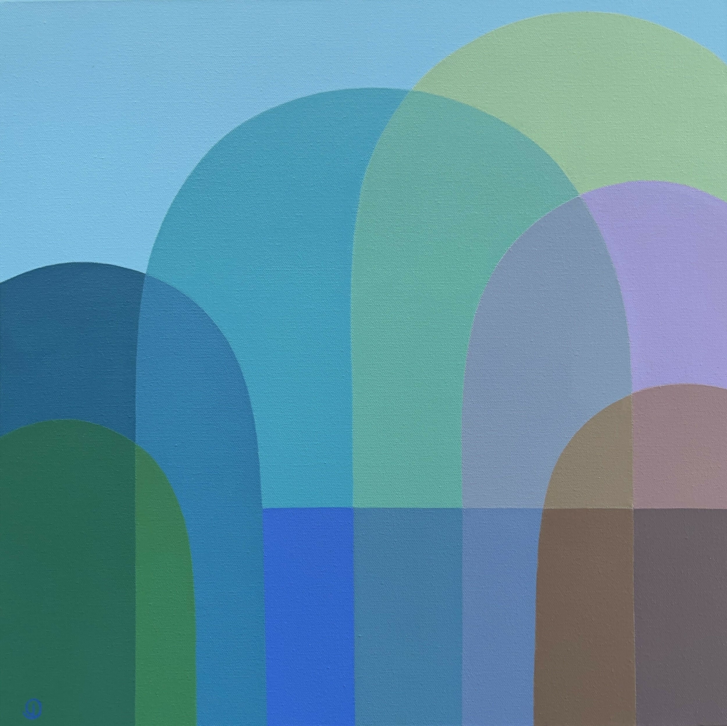 Still Water, Original Hand-Painted Canvas by Charlotte De Pace