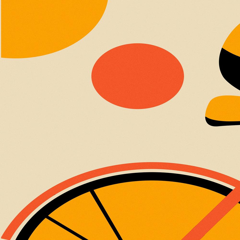 Abstract Bike Rider-by-Fadil Roze-wall-art-print-canvas-poster-framed-Gioia