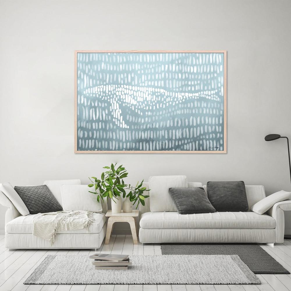 wall-art-print-canvas-poster-framed-Abstract Blue Whale-8