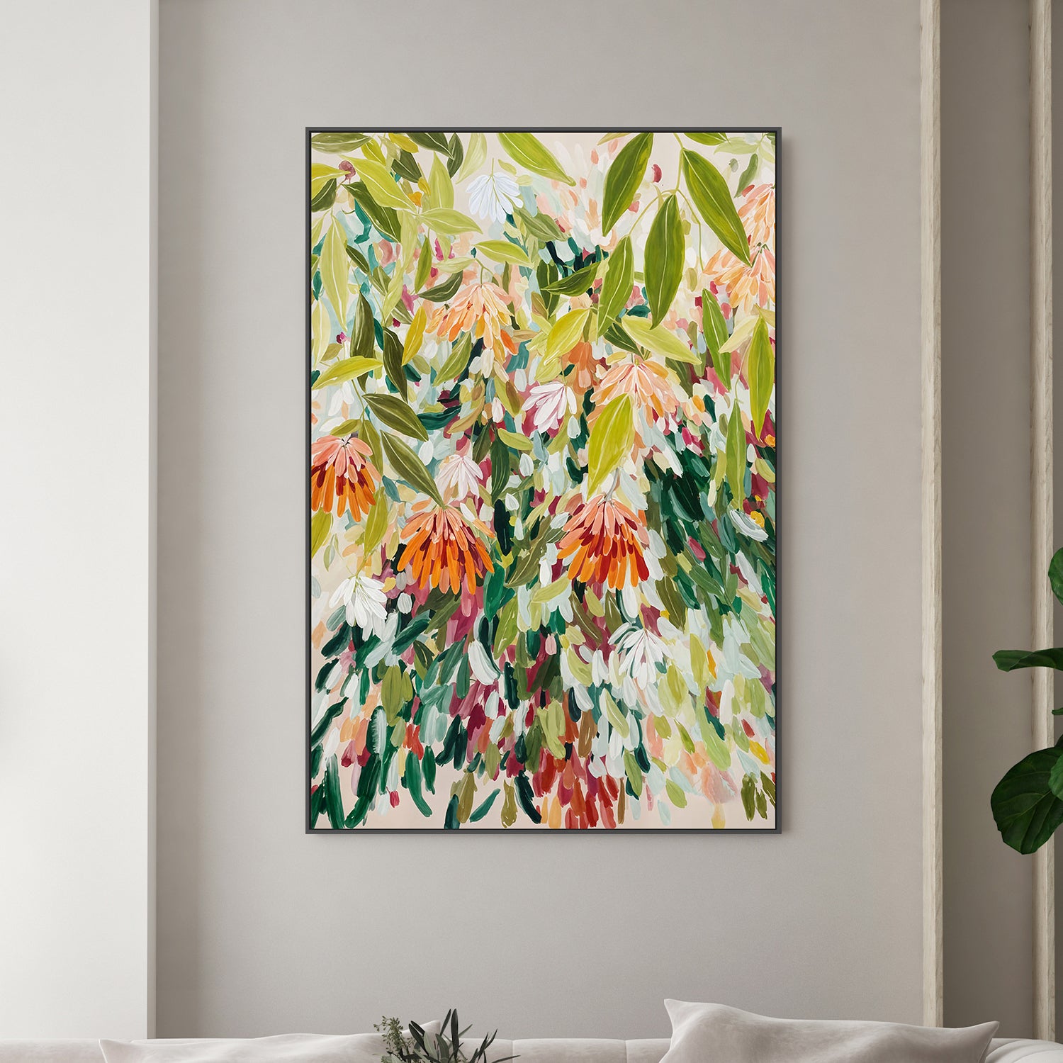 Abstract Floral Garden-by-Edie-wall-art-print-canvas-poster-framed-Gioia