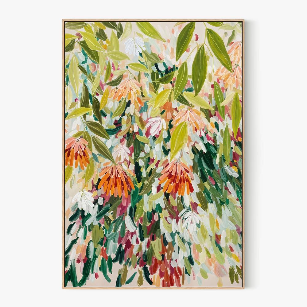 Abstract Floral Garden-by-Edie-wall-art-print-canvas-poster-framed-Gioia