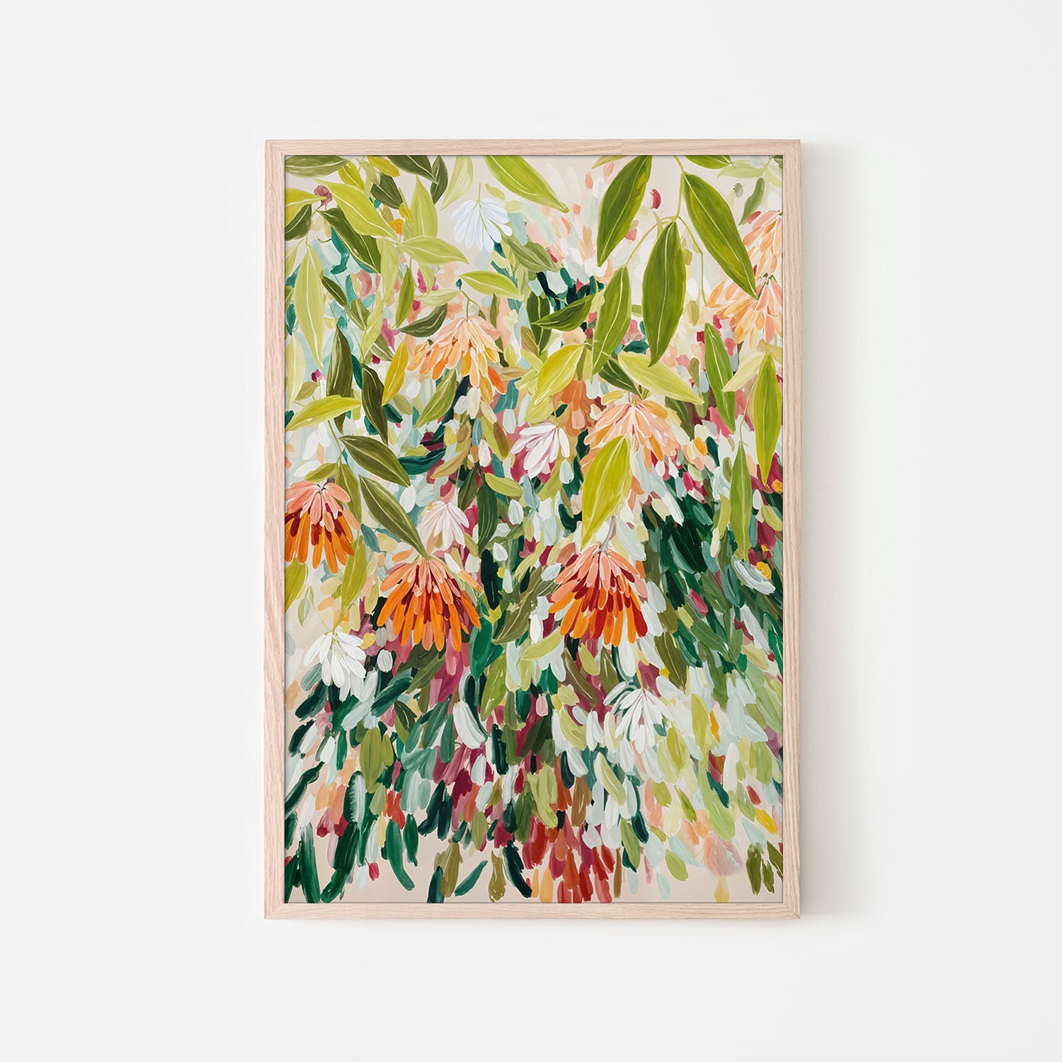 Abstract Floral Garden-by-Edie-wall-art-print-canvas-poster-framed-Gioia
