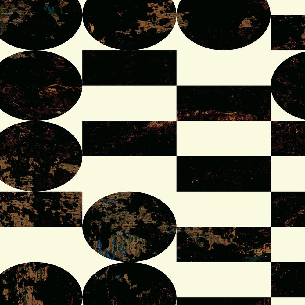 Abstract Grid Red Sun-by-Petr Strnad-wall-art-print-canvas-poster-framed-Gioia