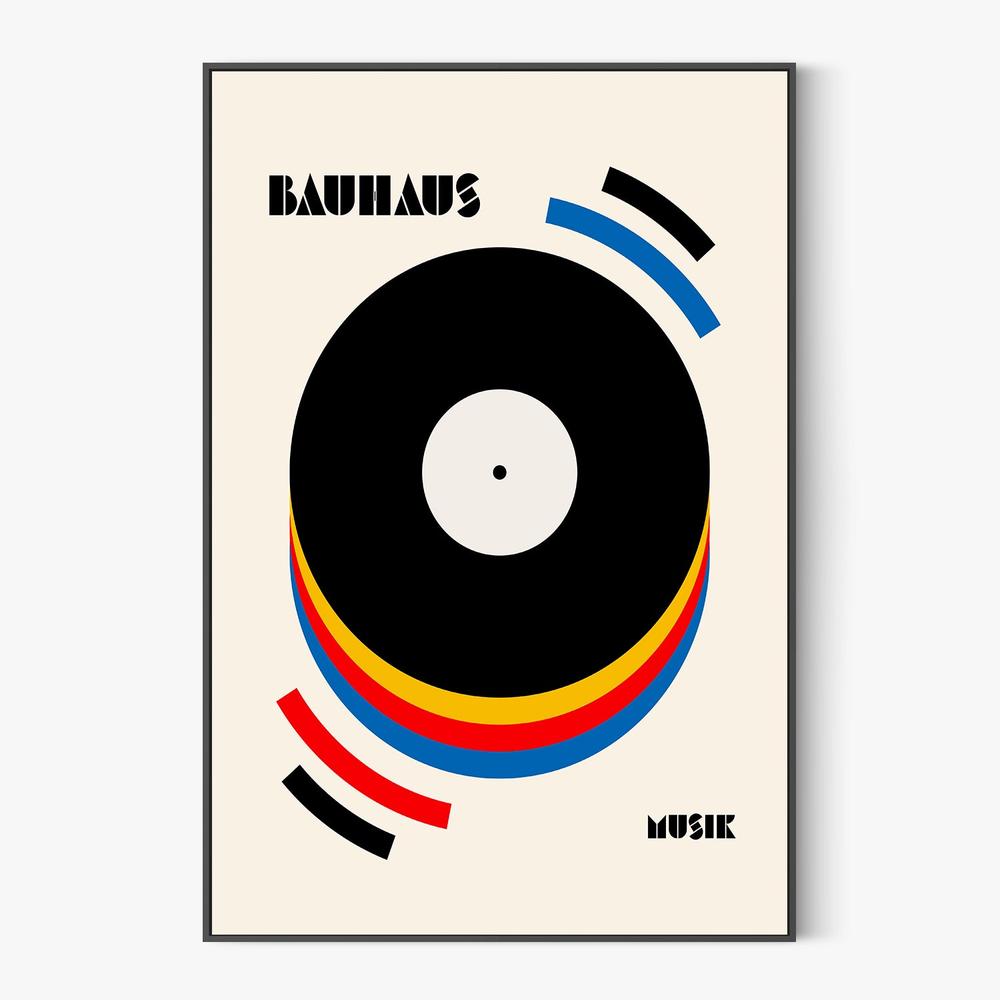 Abstract Music Vinyl-by-Retrodrome-wall-art-print-canvas-poster-framed-Gioia
