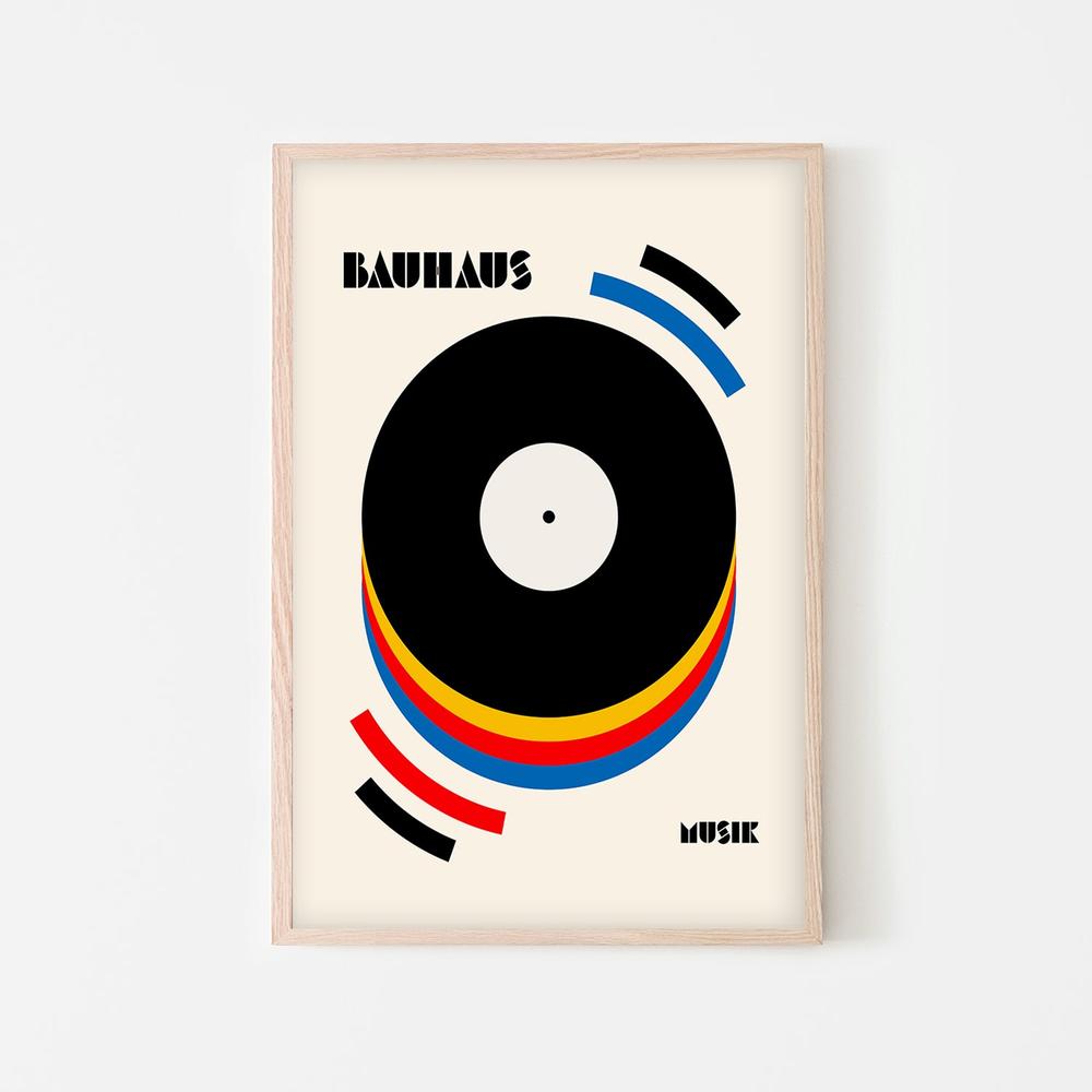 Abstract Music Vinyl-by-Retrodrome-wall-art-print-canvas-poster-framed-Gioia