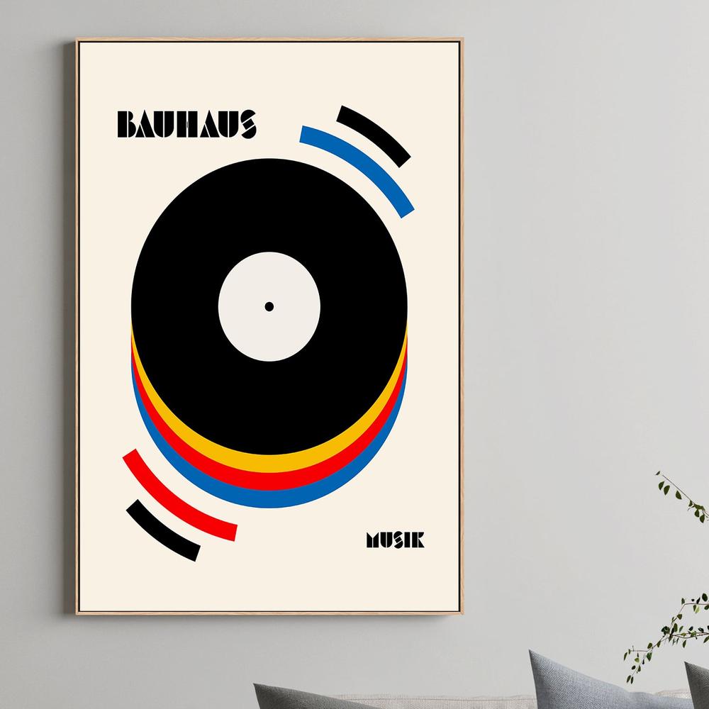 Abstract Music Vinyl-by-Retrodrome-wall-art-print-canvas-poster-framed-Gioia