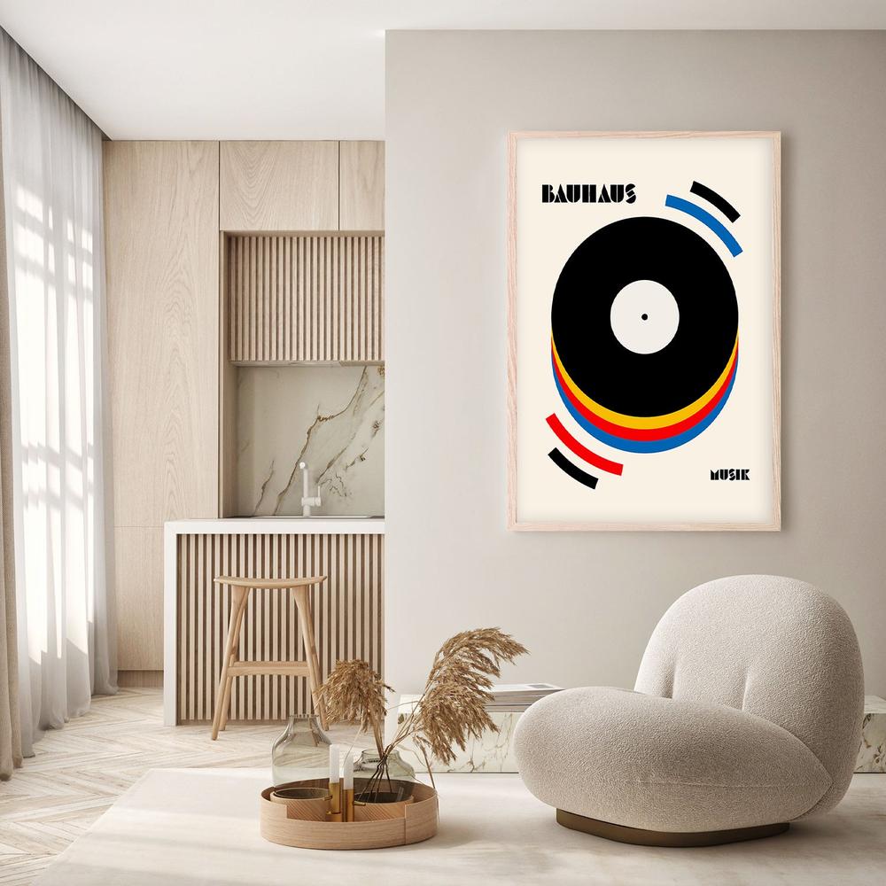 Abstract Music Vinyl-by-Retrodrome-wall-art-print-canvas-poster-framed-Gioia