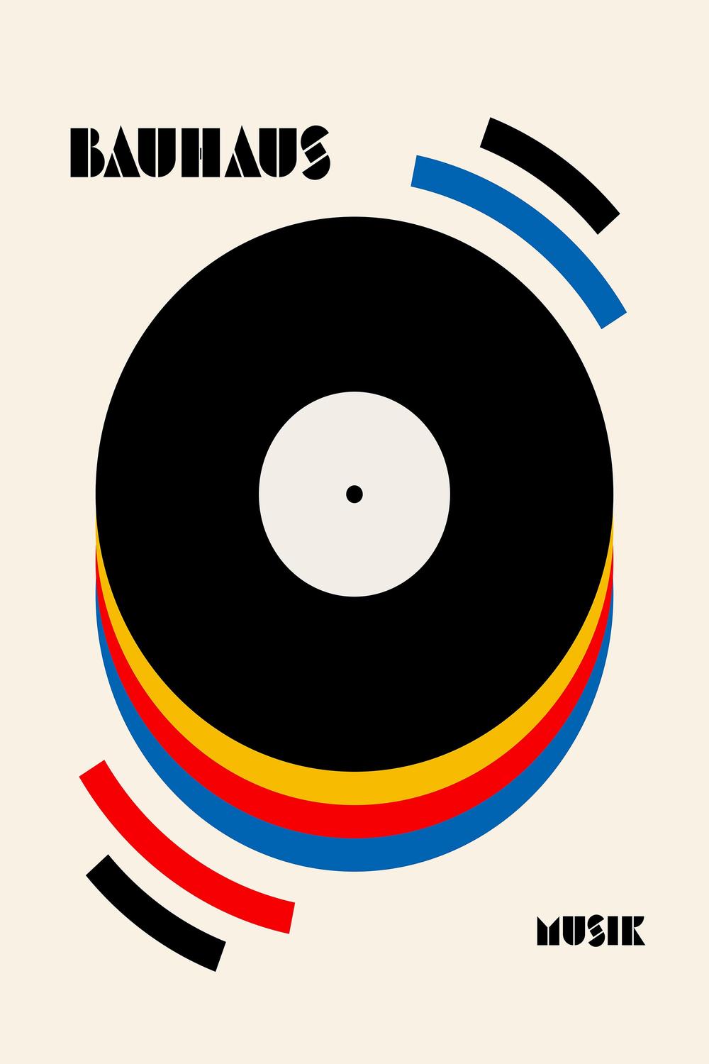 Abstract Music Vinyl-by-Retrodrome-wall-art-print-canvas-poster-framed-Gioia