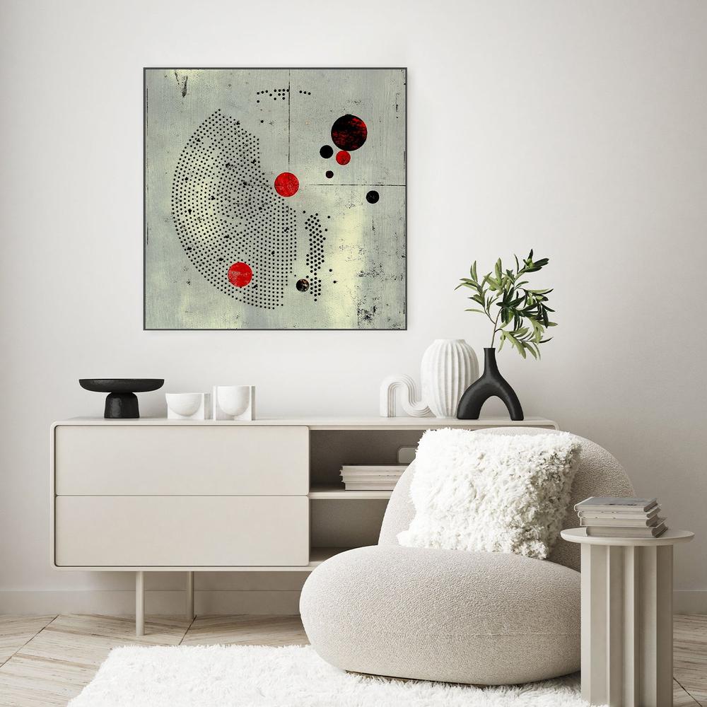 Abstract Red Circles-by-Petr Strnad-wall-art-print-canvas-poster-framed-Gioia