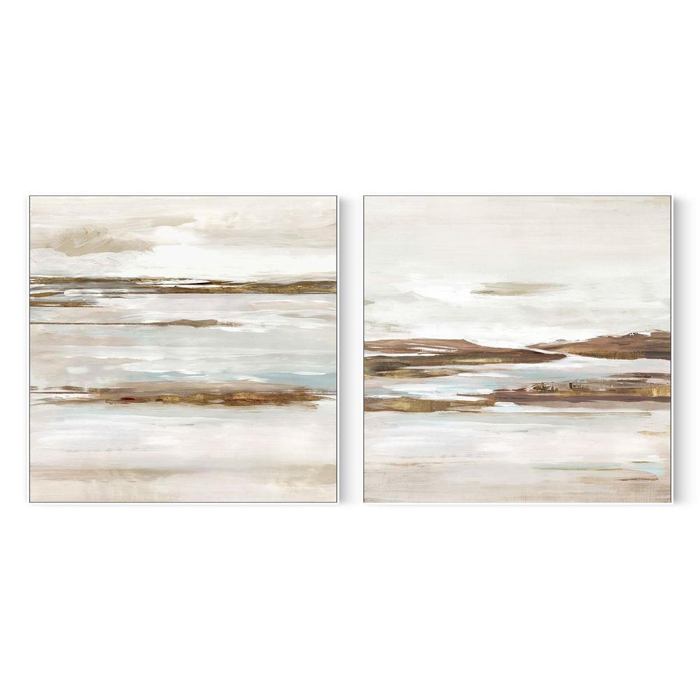 Abstract Tides of the Coast, Style A & B, Set Of 2-by-Lera-wall-art-print-canvas-poster-framed-Gioia